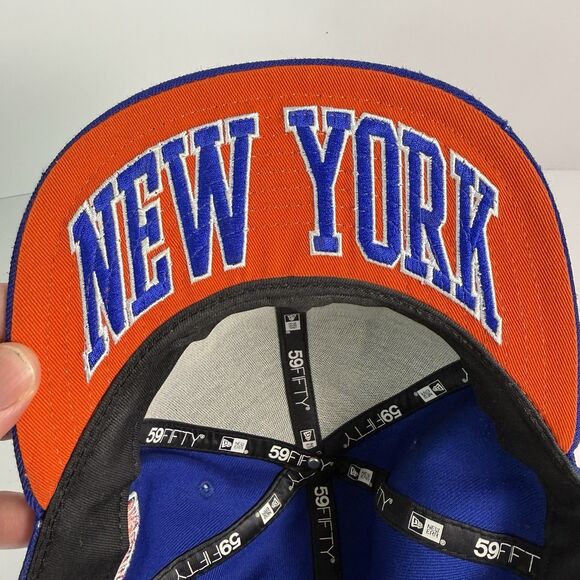 New York Knicks New Era 59 FIFTY Hardwood Classic Hat Sz 7 1/2 State Logo - Picture 7 of 13